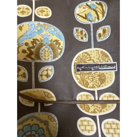 Petunia Pickle Bottom Boxy Diaper Bag Tote Convertible Brown Floral Print Padded - Picture 5 of 12
